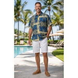 Bassiri Wearable Art Button Down Shirt Casual Limited Collection Shirt M